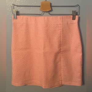 8 Topshop Nordstrom Pink Checkered Skirt